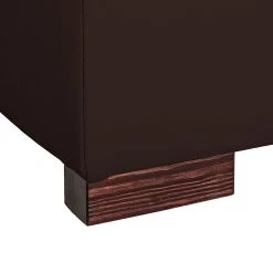 Loftscape Canapé d'angle Venezia - Avec fonction couchage - Imitation cuir - Méridienne montable à gauche et à droite - Marron -Canapés Soldes Magasin ecksofa venezia mit schlaffunktion kunstleder braun 253328