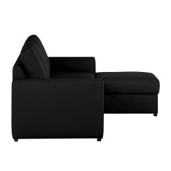 Loftscape Canapé d'angle Venezia - Avec fonction couchage - Imitation cuir - Méridienne montable à gauche et à droite - Noir 19 Loftscape Canapé d'angle Venezia - Avec fonction couchage - Imitation cuir - Méridienne montable à gauche et à droite - Noir -Canapés Soldes Magasin ecksofa venezia mit schlaffunktion kunstleder schwarz 257543