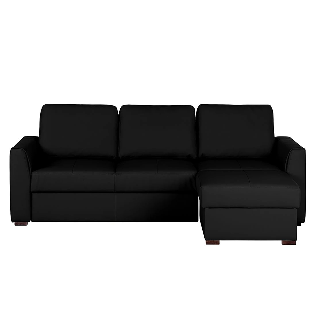 Loftscape Canapé d'angle Venezia - Avec fonction couchage - Imitation cuir - Méridienne montable à gauche et à droite - Noir 8 Loftscape Canapé d'angle Venezia - Avec fonction couchage - Imitation cuir - Méridienne montable à gauche et à droite - Noir – Image 8
