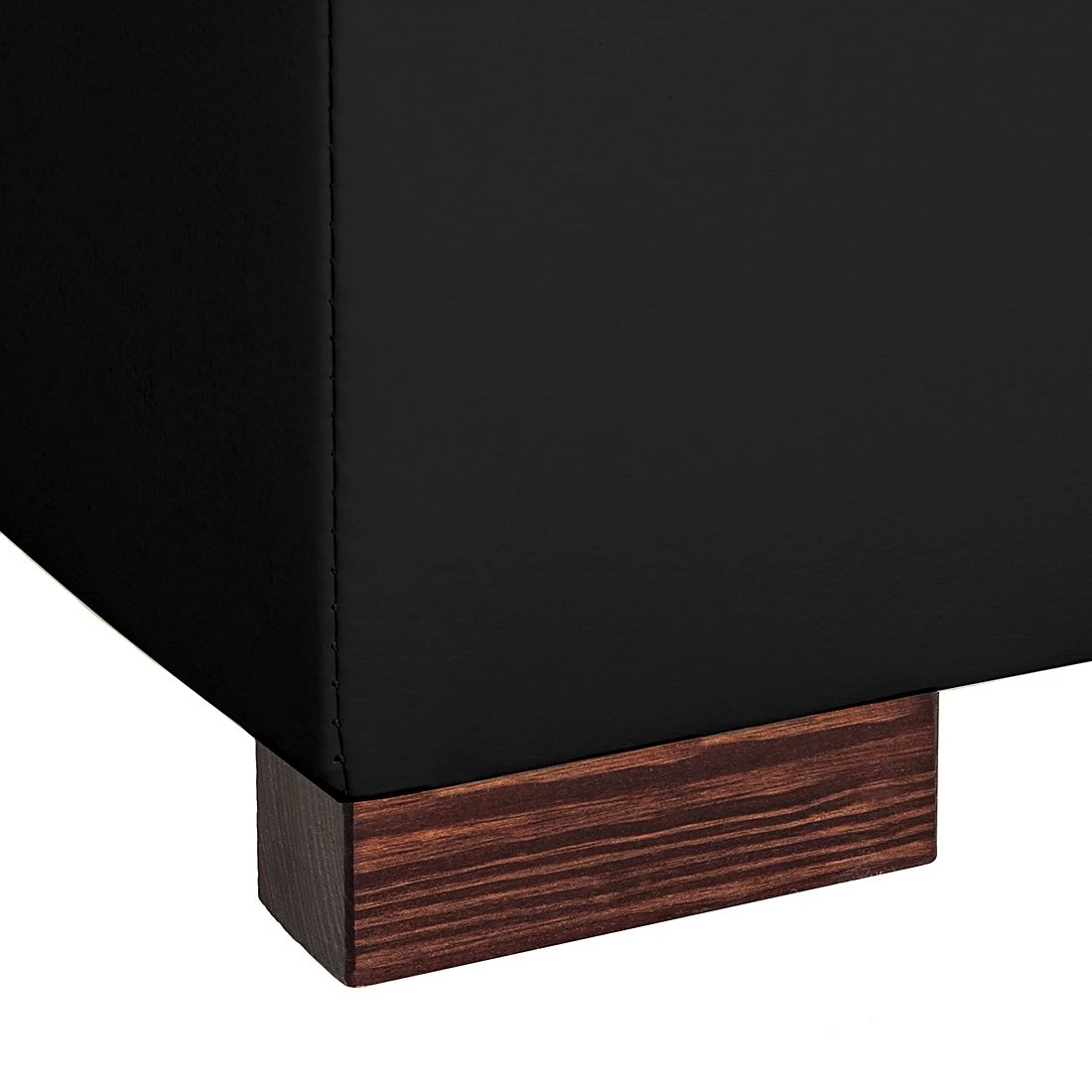 Loftscape Canapé d'angle Venezia - Avec fonction couchage - Imitation cuir - Méridienne montable à gauche et à droite - Noir 13 Loftscape Canapé d'angle Venezia - Avec fonction couchage - Imitation cuir - Méridienne montable à gauche et à droite - Noir – Image 13