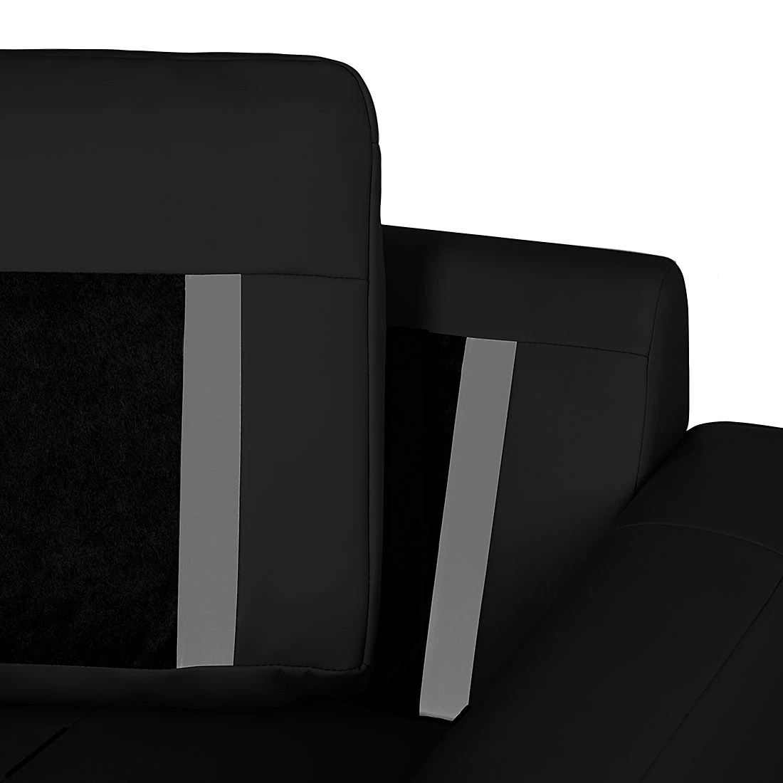 Loftscape Canapé d'angle Venezia - Avec fonction couchage - Imitation cuir - Méridienne montable à gauche et à droite - Noir 10 Loftscape Canapé d'angle Venezia - Avec fonction couchage - Imitation cuir - Méridienne montable à gauche et à droite - Noir – Image 10