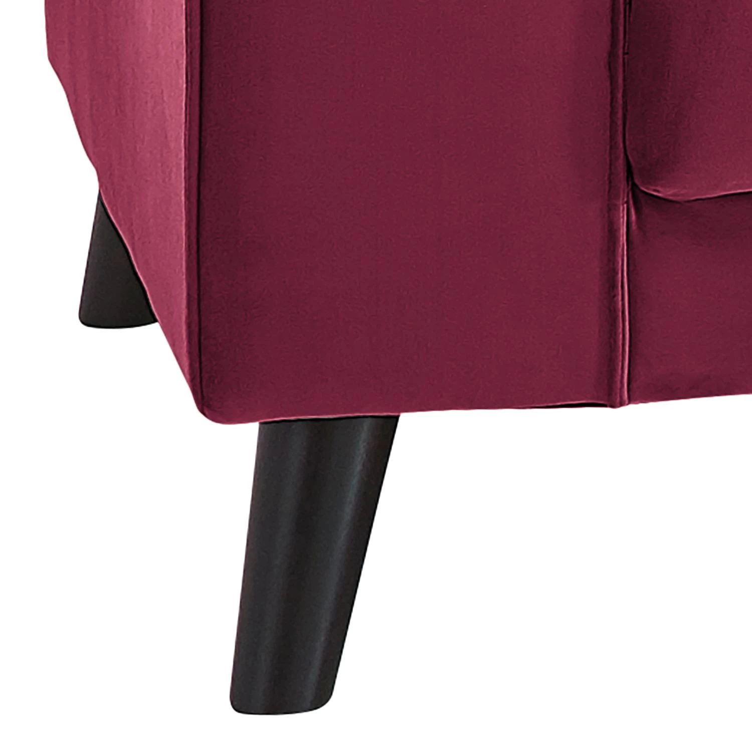 Jack & Alice Canapé d'angle Venus Bay - Bordeaux - Méridienne longue à droite (vue de face) 4 Jack & Alice Canapé d'angle Venus Bay - Bordeaux - Méridienne longue à droite (vue de face) – Image 4