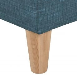 Mørteens Canapé d'angle Viona I - Tissu Meda : Bleu jean - Méridienne courte à droite (vue de face) -Canapés Soldes Magasin ecksofa viona i webstoff longchair ottomane davorstehend rechts jeansblau 3692481