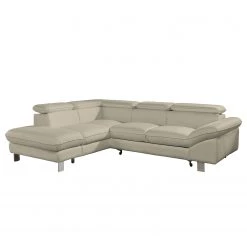 Cotta Canapé d'angle Waiho II - Beige chaud - Méridienne courte à gauche (vue de face) - Sans fonction couchage