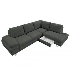 Loftscape Canapé d'angle Wasillas - Anthracite - Méridienne courte à droite (vue de face) - Coffre de lit - Fonction couchage 23 Loftscape Canapé d'angle Wasillas - Anthracite - Méridienne courte à droite (vue de face) - Coffre de lit - Fonction couchage -Canapés Soldes Magasin ecksofa wasillas webstoff longchair ottomane davorstehend rechts mit schlaffunktion anthrazit 3477725