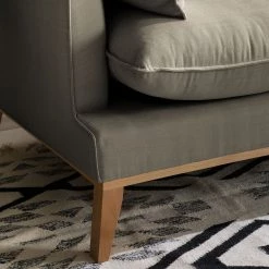 Eva Padberg Collection Canapé d'angle XL Lavina - Tissu Moretey : Cappuccino - Méridienne longue à droite (vue de face) -Canapés Soldes Magasin ecksofa xl lavina webstoff ottomane davorstehend rechts stoff moretey cappuccino 4792964