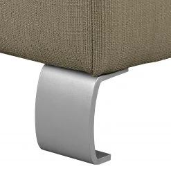 Roomscape Canapé d'angle Zechin (avec rallonge) - Latte macchiatto - Méridienne longue à droite (vue de face) -Canapés Soldes Magasin ecksofa zechin mit schlaffunktion webstoff ottomane davorstehend rechts latte macchiato 4193300