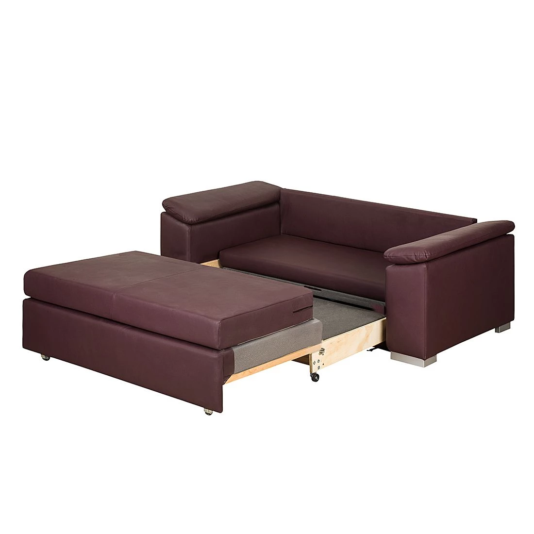 Mooved Canapé convertible Latina IX - Aubergine - Largeur : 210 cm 3 Mooved Canapé convertible Latina IX - Aubergine - Largeur : 210 cm – Image 3