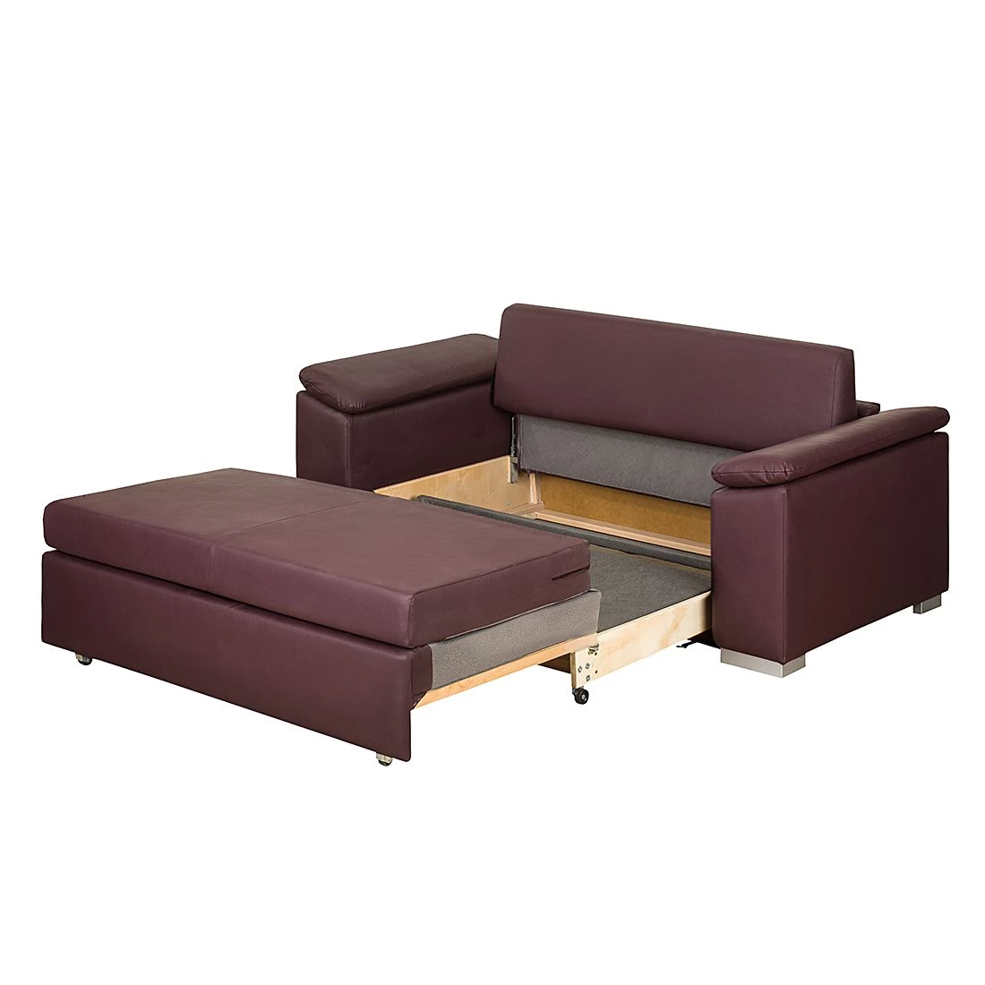 Mooved Canapé convertible Latina IX - Aubergine - Largeur : 210 cm 2 Mooved Canapé convertible Latina IX - Aubergine - Largeur : 210 cm – Image 2