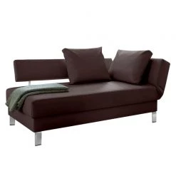 Loftscape Méridienne Athmos (convertible) - Marron chocolat - Accoudoir monté à droite (vu de face)