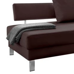 Loftscape Méridienne Athmos (convertible) - Marron chocolat - Accoudoir monté à droite (vu de face) -Canapés Soldes Magasin recamiere athmos mit schlaffunktion kunstleder armlehne davorstehend rechts schokoladenbraun 1720398