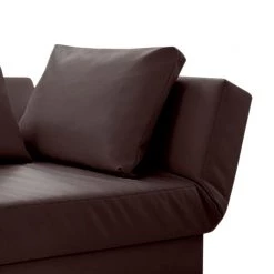Loftscape Méridienne Athmos (convertible) - Marron chocolat - Accoudoir monté à droite (vu de face) -Canapés Soldes Magasin recamiere athmos mit schlaffunktion kunstleder armlehne davorstehend rechts schokoladenbraun 1720402