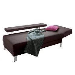 Loftscape Méridienne Athmos (convertible) - Marron chocolat - Accoudoir monté à droite (vu de face) -Canapés Soldes Magasin recamiere athmos mit schlaffunktion kunstleder armlehne davorstehend rechts schokoladenbraun 1720422