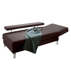 Loftscape Méridienne Athmos (convertible) - Marron chocolat - Accoudoir monté à droite (vu de face) -Canapés Soldes Magasin recamiere athmos mit schlaffunktion kunstleder armlehne davorstehend rechts schokoladenbraun 1720426