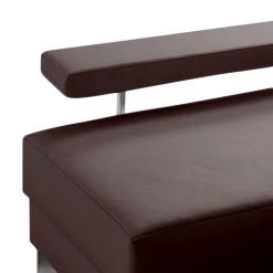 Loftscape Méridienne Athmos (convertible) - Marron chocolat - Accoudoir monté à droite (vu de face) -Canapés Soldes Magasin recamiere athmos mit schlaffunktion kunstleder armlehne davorstehend rechts schokoladenbraun 1720434