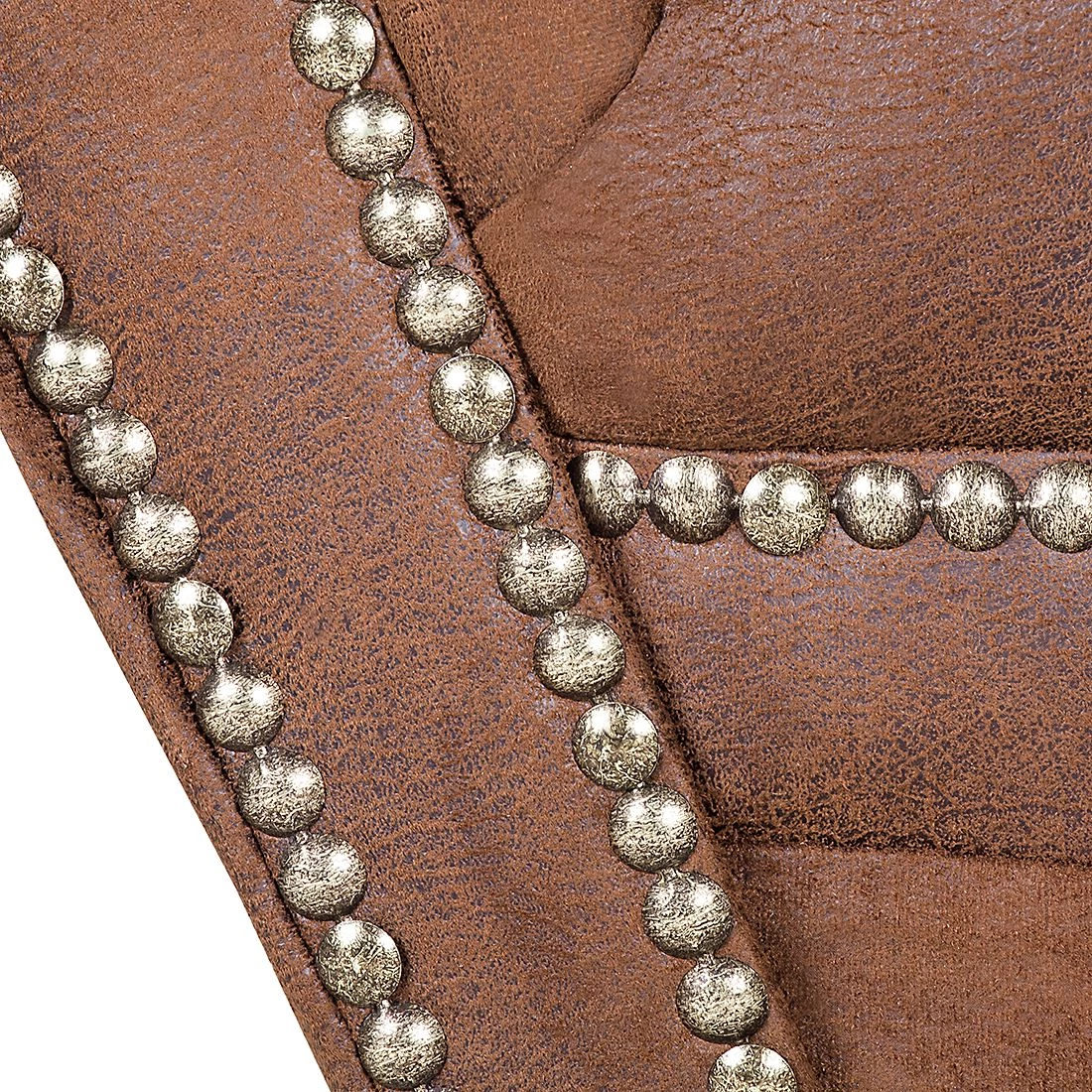 Ars manufacti Méridienne Benavente - Aspect vieux cuir marron - Accoudoir à gauche (vue de face) 10 Ars manufacti Méridienne Benavente - Aspect vieux cuir marron - Accoudoir à gauche (vue de face) – Image 10