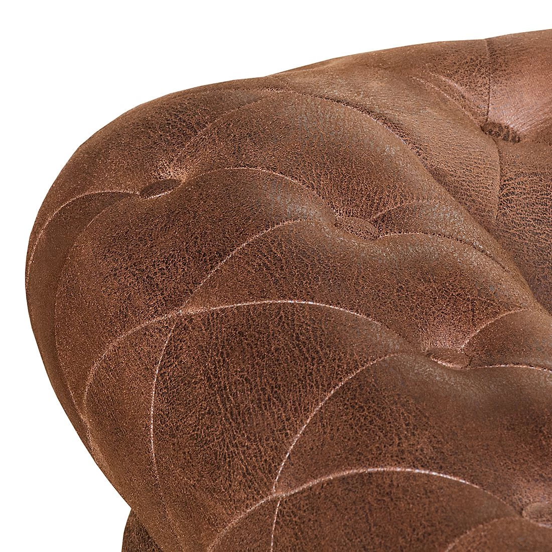 Ars manufacti Méridienne Benavente - Aspect vieux cuir marron - Accoudoir à gauche (vue de face) 8 Ars manufacti Méridienne Benavente - Aspect vieux cuir marron - Accoudoir à gauche (vue de face) – Image 8