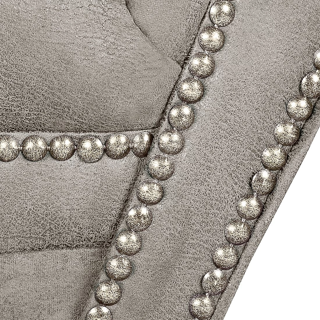 Ars manufacti Méridienne Benavente - Aspect vieux cuir argenté - Accoudoir à droite (vue de face) 12 Ars manufacti Méridienne Benavente - Aspect vieux cuir argenté - Accoudoir à droite (vue de face) – Image 12