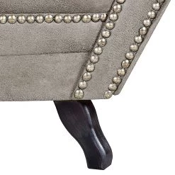 Ars manufacti Méridienne Benavente - Aspect vieux cuir argenté - Accoudoir à droite (vue de face) 28 Ars manufacti Méridienne Benavente - Aspect vieux cuir argenté - Accoudoir à droite (vue de face) -Canapés Soldes Magasin recamiere benavente antiklederoptik silber armlehne davorstehend rechts 1757694