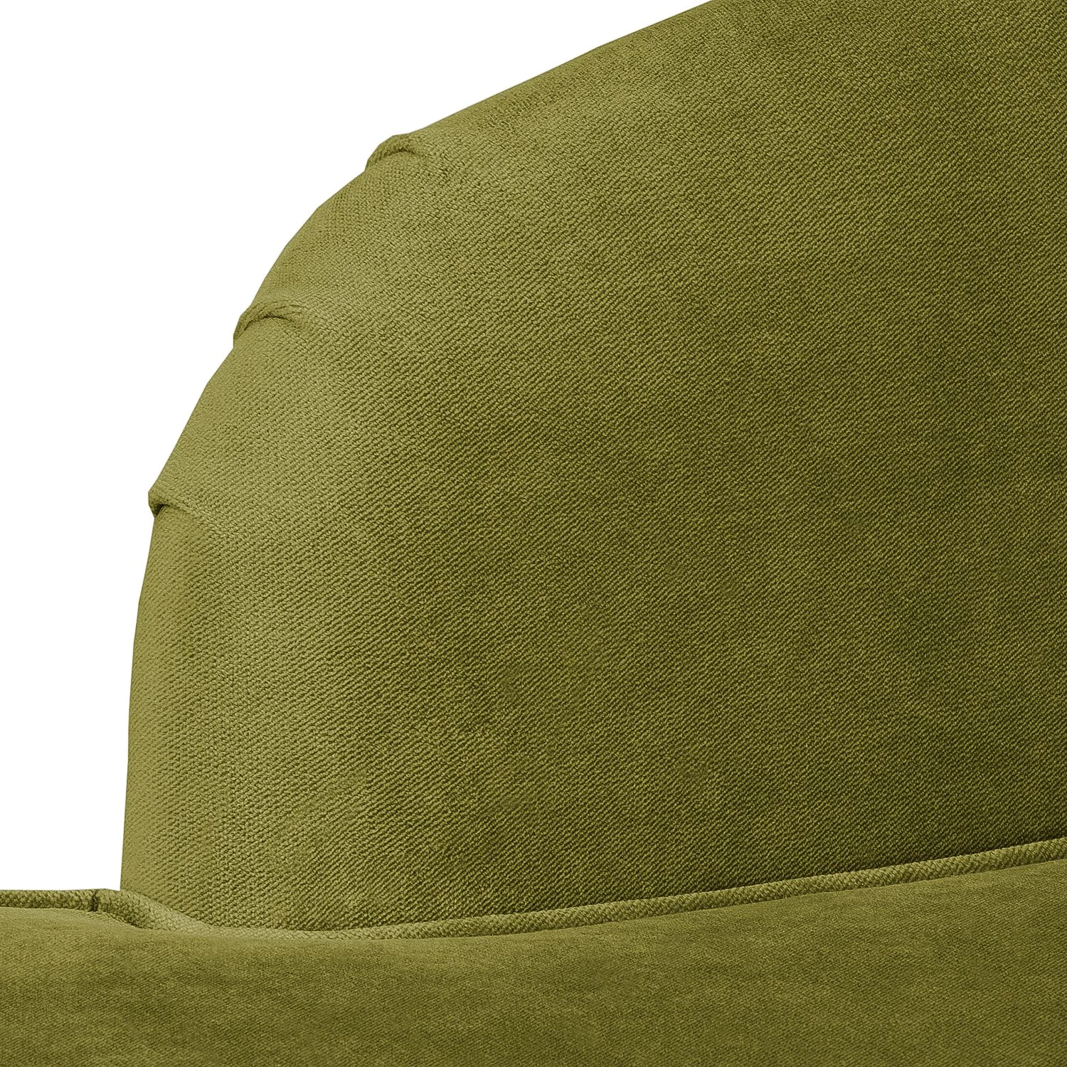 Jack & Alice Récamière Blomma - Velours vert olive - Accoudoir à gauche (vue de face) - Noyer 7 Jack & Alice Récamière Blomma - Velours vert olive - Accoudoir à gauche (vue de face) - Noyer – Image 7