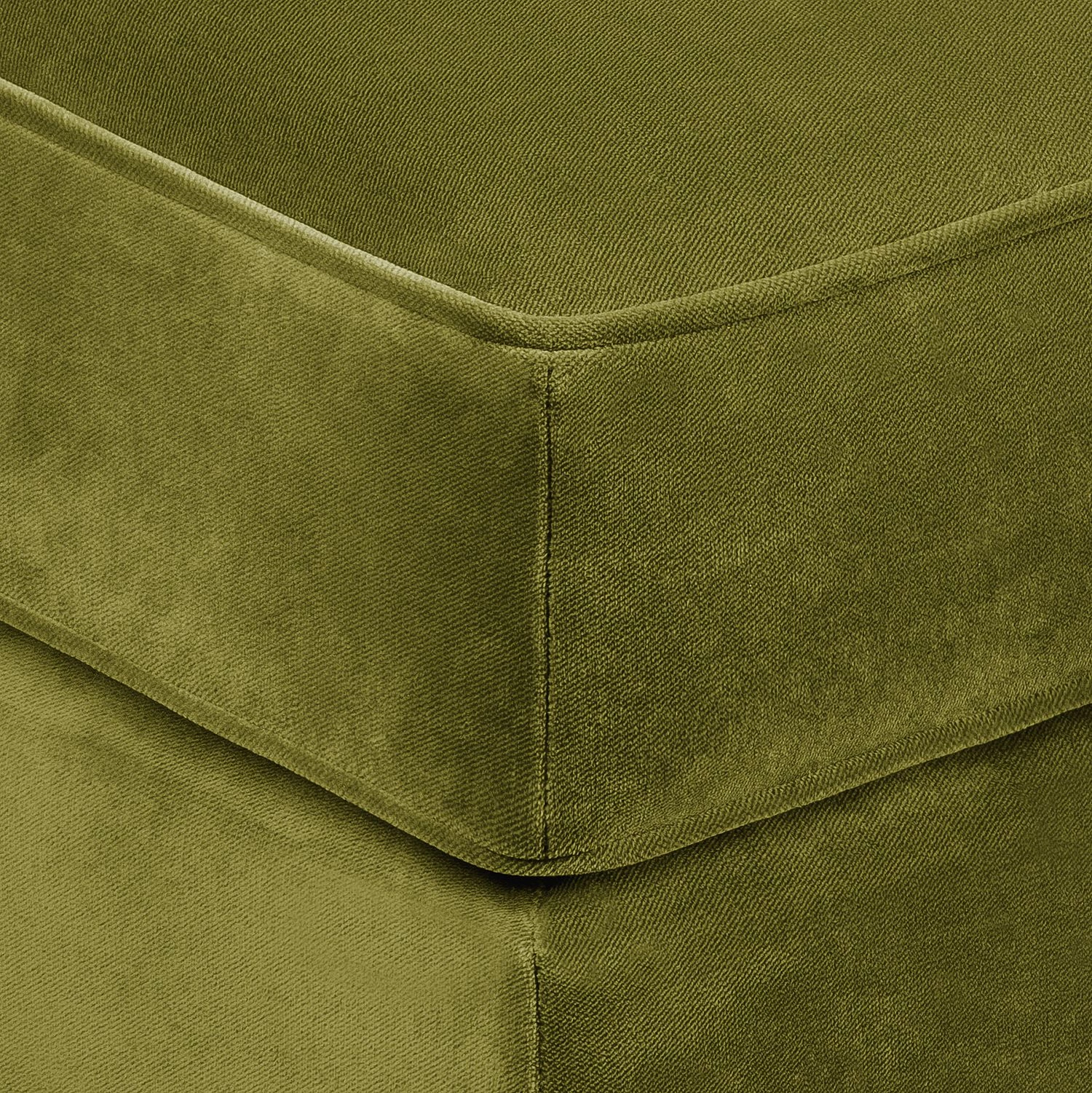 Jack & Alice Récamière Blomma - Velours vert olive - Accoudoir à gauche (vue de face) - Noyer 10 Jack & Alice Récamière Blomma - Velours vert olive - Accoudoir à gauche (vue de face) - Noyer – Image 10