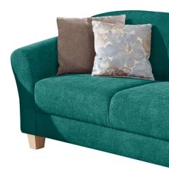 Ars Natura Méridienne Cebu - Bleu pétrole - Accoudoir monté à gauche (vu de face) -Canapés Soldes Magasin recamiere cebu webstoff armlehne davorstehend links petrol 4357588