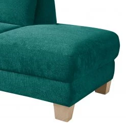 Ars Natura Méridienne Cebu - Bleu pétrole - Accoudoir monté à gauche (vu de face) -Canapés Soldes Magasin recamiere cebu webstoff armlehne davorstehend links petrol 4357592