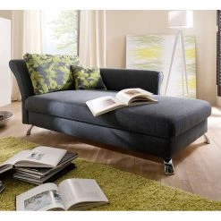 Fredriks Méridienne Habay (convertible) - Accoudoir monté à gauche (vu de face) -Canapés Soldes Magasin recamiere habay mit schlaffunktion webstoff armlehne davorstehend links 1720950