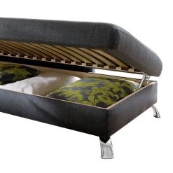 Fredriks Méridienne Habay (convertible) - Accoudoir monté à gauche (vu de face) -Canapés Soldes Magasin recamiere habay mit schlaffunktion webstoff armlehne davorstehend links 1720978