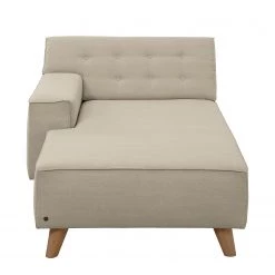 Tom Tailor Méridienne Nordic Chic - Tissu TUS : 1 ecru - Accoudoir monté à gauche (vu de face) -Canapés Soldes Magasin recamiere lanipa webstoff armlehne davorstehend links kaschmir 4217756