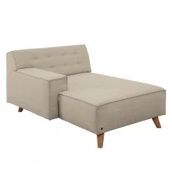 Tom Tailor Méridienne Nordic Chic - Tissu TUS : 1 ecru - Accoudoir monté à gauche (vu de face) -Canapés Soldes Magasin recamiere lanipa webstoff armlehne davorstehend links kaschmir 4217768