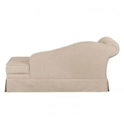 Maison Belfort Dormeuse Summer Romance - Cappuccino - Accoudoir monté à gauche (vu de face) -Canapés Soldes Magasin recamiere summer romance webstoff armlehne davorstehend links cappuccino 3430925