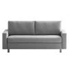 Chillout by Franz Fertig Canapé convertible Aura - Gris clair - Largeur : 176 cm