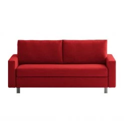 Chillout by Franz Fertig Canapé convertible Aura - Rouge - Largeur : 156 cm