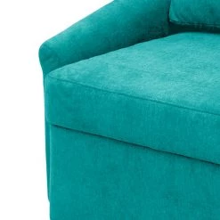 Modoform Canapé convertible Befasy Tissu - Turquoise -Canapés Soldes Magasin schlafsofa befasy webstoff tuerkis 4436988