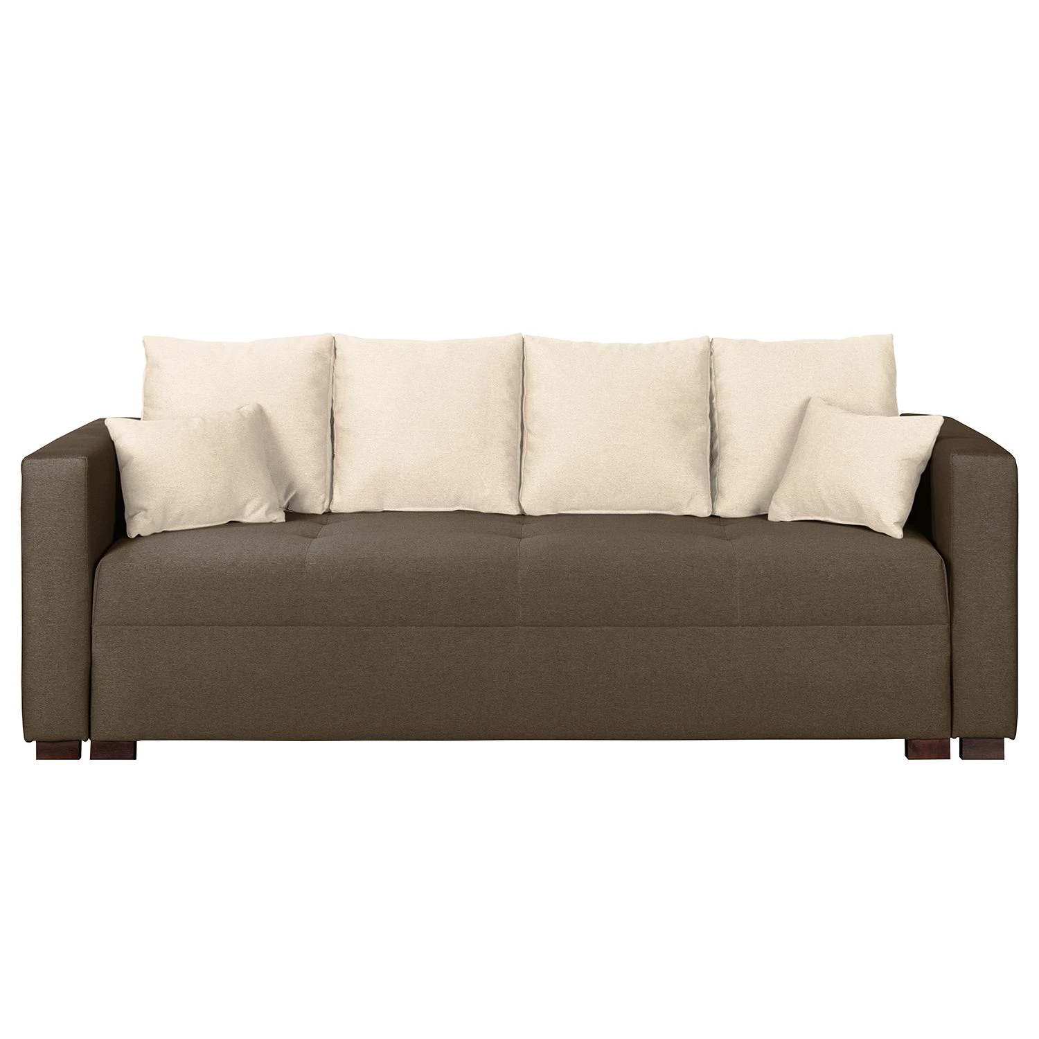 Fredriks Canapé convertible Bela Cruz - Couleur expresso / Beige chaud 3 Fredriks Canapé convertible Bela Cruz - Couleur expresso / Beige chaud – Image 3