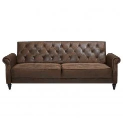 Ars manufacti Canapé convertible Brampton - Microfibre - Marron -Canapés Soldes Magasin schlafsofa brampton microfaser braun 4257232