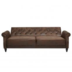 Ars manufacti Canapé convertible Brampton - Microfibre - Marron -Canapés Soldes Magasin schlafsofa brampton microfaser braun 4257236