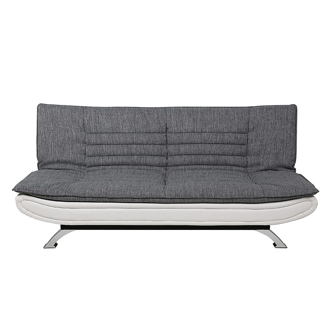 Fredriks Canapé convertible Fanny - Tissu gris clair / Cuir synthétique blanc 2 Fredriks Canapé convertible Fanny - Tissu gris clair / Cuir synthétique blanc – Image 2
