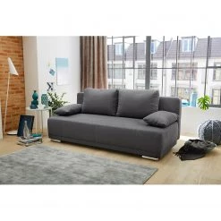 Loftscape Canapé convertible Freeland - Microfibre - Gris -Canapés Soldes Magasin schlafsofa freeland microfaser grau 4825024