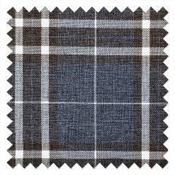 Mooved Canapé convertible Latina X - Gris / Bleu - Largeur : 165 cm -Canapés Soldes Magasin schlafsofa latina country webstoff grau karomuster 394895