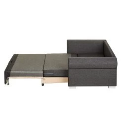 Mooved Canapé convertible Latina X - Gris / Bleu - Largeur : 165 cm -Canapés Soldes Magasin schlafsofa latina country webstoff grau karomuster 394900