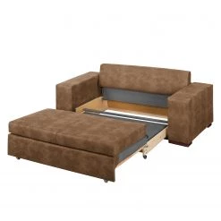 Mooved Canapé convertible Latina III - Latte macchiatto - Largeur : 176 cm -Canapés Soldes Magasin schlafsofa latina iii antiklederoptik latte macchiato 176 cm 4359776