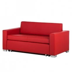 Mooved Canapé convertible Latina XIV - Rouge - Largeur : 173 cm -Canapés Soldes Magasin schlafsofa latina kunstleder rot 293242