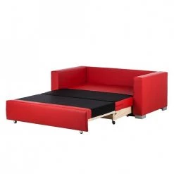 Mooved Canapé convertible Latina XIV - Rouge - Largeur : 173 cm -Canapés Soldes Magasin schlafsofa latina kunstleder rot 293243