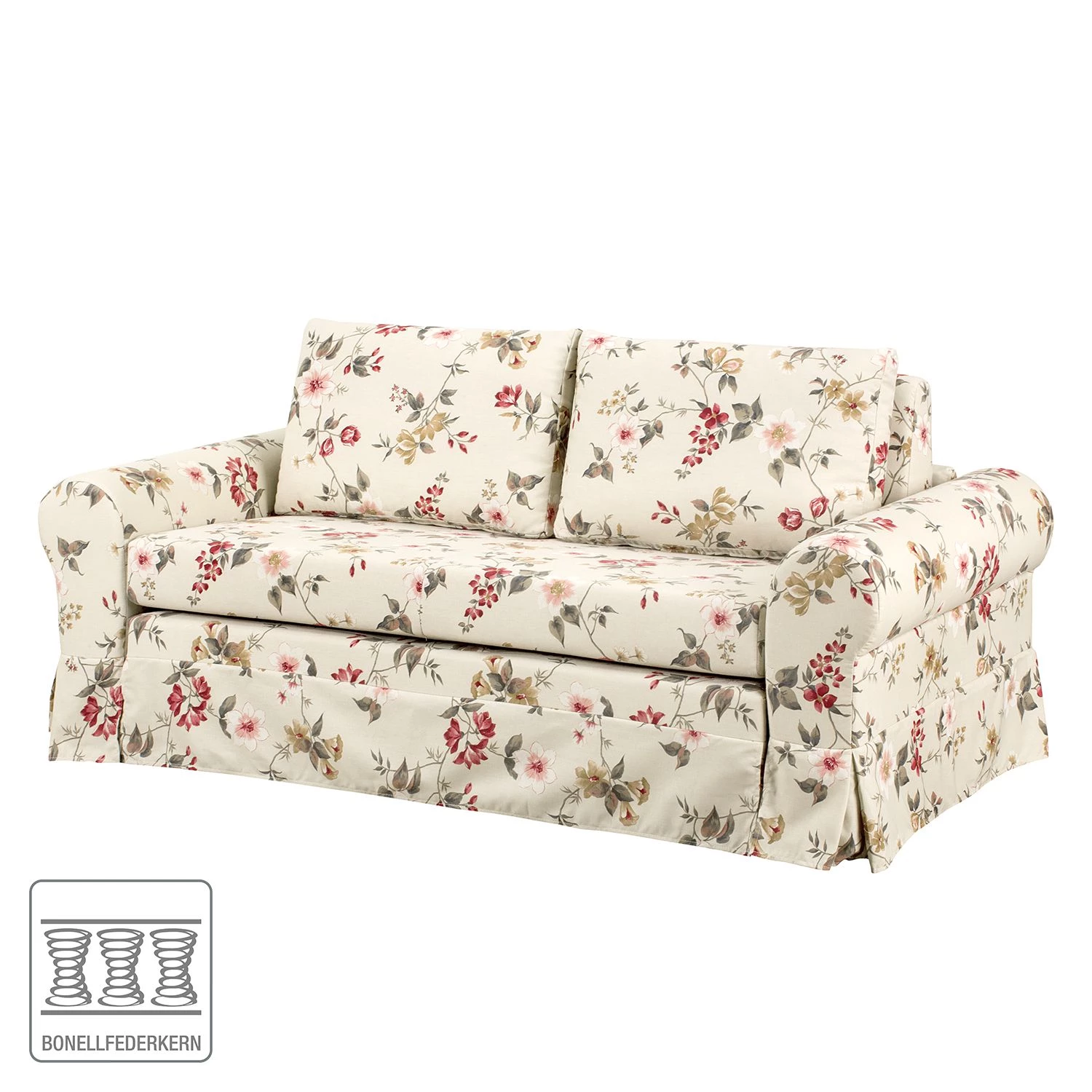 Mooved Canapé convertible Latina VI - Crème / Rouge - Largeur : 165 cm 2 Mooved Canapé convertible Latina VI - Crème / Rouge - Largeur : 165 cm – Image 2