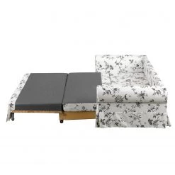Mooved Canapé convertible Latina VII - Blanc / Gris - Largeur : 165 cm -Canapés Soldes Magasin schlafsofa latina vii webstoff weiss grau 165 cm 4191400