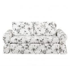 Mooved Canapé convertible Latina VII - Blanc / Gris - Largeur : 165 cm -Canapés Soldes Magasin schlafsofa latina vii webstoff weiss grau 165 cm 4191436