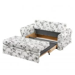 Mooved Canapé convertible Latina VII - Blanc / Gris - Largeur : 165 cm -Canapés Soldes Magasin schlafsofa latina vii webstoff weiss grau 165 cm 4191448