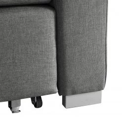 Mooved Canapé convertible Latina - Tissu Doran : Gris - Largeur : 150 cm -Canapés Soldes Magasin schlafsofa latina webstoff grau 150 cm 4047928
